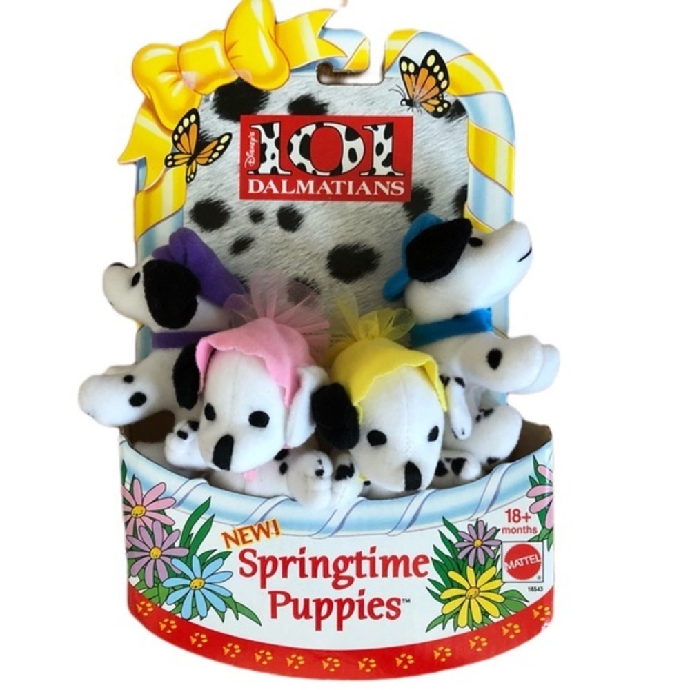New Mattel 101 Dalmatians Springtime Puppies
